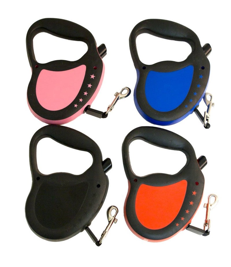 Hyper Pet Retractable Dog Leash, 16 ft. Walking Leash for Dogs up to 65 lbs., Large, Pink - Image 2